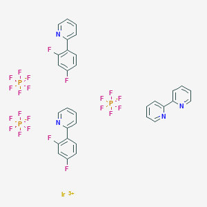 2-(2,4-Difluorophenyl)pyridine;iridium(3+);2-pyridin-2-ylpyridine;trihexafluorophosphate