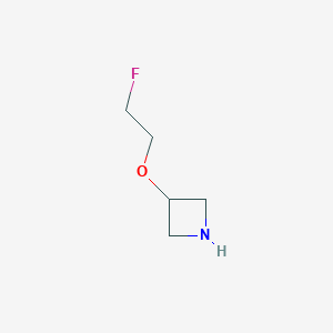 molecular formula C5H10FNO B11926790 3-(2-Fluoroethoxy)azetidine 