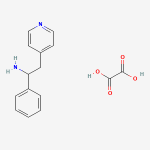 molecular formula C15H16N2O4 B11926833 1-Phenyl-2-(pyridin-4-yl)ethanamine oxalate 