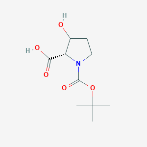 (2S)-3-hydroxy-1-[(2-methylpropan-2-yl)oxycarbonyl]pyrrolidine-2-carboxylic acid