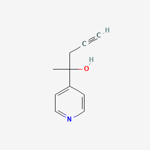 molecular formula C10H11NO B11926873 2-(4-Pyridyl)-4-pentyn-2-ol 