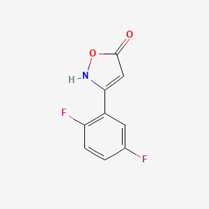 molecular formula C9H5F2NO2 B11926877 3-(2,5-Difluorophenyl)-5-hydroxyisoxazole 