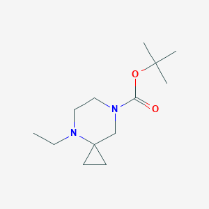 molecular formula C13H24N2O2 B11926878 Tert-butyl 4-ethyl-4,7-diazaspiro[2.5]octane-7-carboxylate 