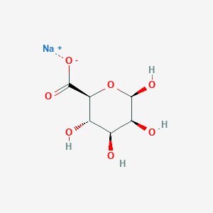 molecular formula C6H9NaO7 B11926908 Alginic acid sodium salt CAS No. 62543-89-9