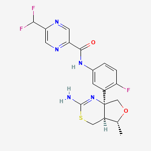 molecular formula C19H18F3N5O2S B1192693 Elenbecestat CAS No. 1388651-30-6