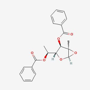 (1S)-1-[(1R,3R,4R,5R)-4-(benzoyloxy)-5-methyl-2,6-dioxabicyclo[3.1.0]hexan-3-yl]ethyl benzoate