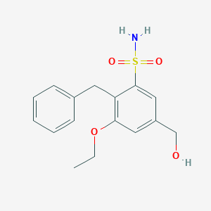 molecular formula C16H19NO4S B11927068 2-Benzyl-3-ethoxy-5-(hydroxymethyl)benzenesulfonamide CAS No. 62273-61-4