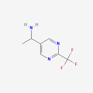 1-[2-(Trifluoromethyl)pyrimidin-5-yl]ethan-1-amine