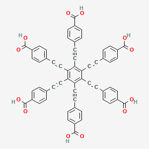 4,4',4'',4''',4'''',4'''''-(Benzene-1,2,3,4,5,6-hexaylhexakis(ethyne-2,1-diyl))hexabenzoic acid