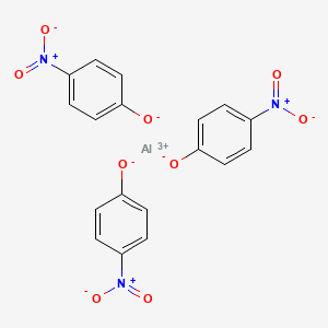 molecular formula C18H12AlN3O9 B11927124 p-Nitrophenol aluminum salt CAS No. 64047-79-6