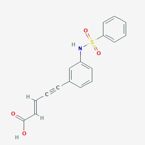 molecular formula C17H13NO4S B119272 Dehydroxyamino Oxamflatin Acid CAS No. 151720-90-0