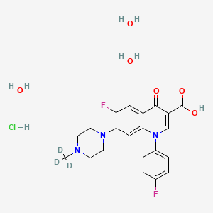 molecular formula C21H26ClF2N3O6 B11927214 Difloxacin D3 hydrochloride trihydrate 