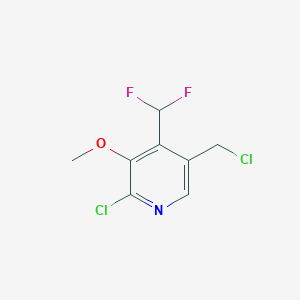 2-Chloro-5-(chloromethyl)-4-(difluoromethyl)-3-methoxypyridine