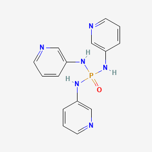 molecular formula C15H15N6OP B11927540 N,N',N''-Tris(3-pyridinyl)phosphoric triamide 