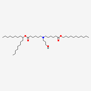 undecyl 6-[(6-heptadecan-9-yloxy-6-oxohexyl)-(3-hydroxypropyl)amino]hexanoate