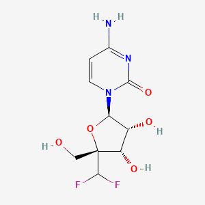 molecular formula C10H13F2N3O5 B11927559 4'-C-(difluoromethyl)-Cytidine 