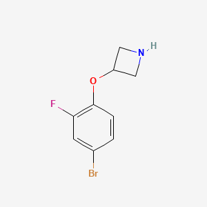 molecular formula C9H9BrFNO B11927586 3-(4-Bromo-2-fluorophenoxy)azetidine 