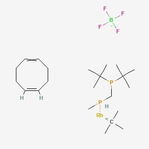 (S)-(+)-t-Butylmethyl(di-t-butylphosphinomethyl)phosphino(1,5-cyclooctadiene)rhodium(I)tetrafluoroborate