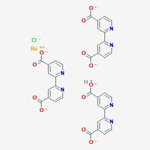 2-(4-Carboxylatopyridin-2-yl)pyridine-4-carboxylate;hydron;ruthenium(2+);chloride