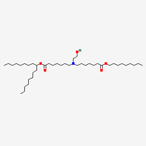 molecular formula C42H83NO5 B11927608 nonyl 7-[(7-heptadecan-9-yloxy-7-oxoheptyl)-(2-hydroxyethyl)amino]heptanoate 