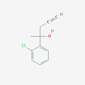 molecular formula C11H11ClO B11927613 2-(2-Chlorophenyl)-4-pentyn-2-ol 