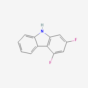 molecular formula C12H7F2N B11927614 2,4-Difluorocarbazole 