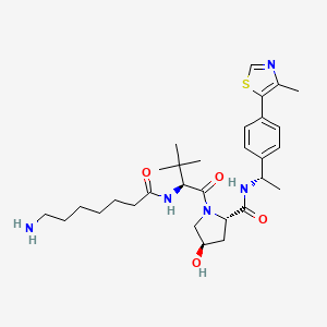 molecular formula C30H45N5O4S B11927616 (S,R,S)-AHPC-Me-C6-NH2 