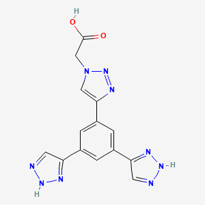 2-(4-(3,5-Di(1H-1,2,3-triazol-4-yl)phenyl)-1H-1,2,3-triazol-1-yl)acetic acid