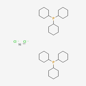 molecular formula C36H66Cl2NiP2 B11927663 Dichlorobis(tricyclohexylphosphine)nickel(II) 