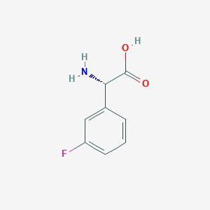 molecular formula C8H8FNO2 B119277 (2S)-2-氨基-2-(3-氟苯基)乙酸 CAS No. 154006-66-3