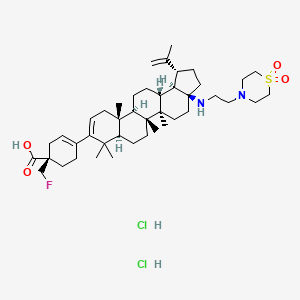 molecular formula C43H69Cl2FN2O4S B11927714 Fipravirimat dihydrochloride CAS No. 2442512-14-1