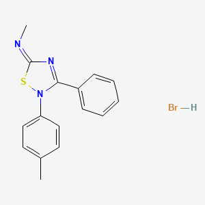 (E)-N-methyl-3-phenyl-2-(p-tolyl)-1,2,4-thiadiazol-5(2H)-imine hydrobromide