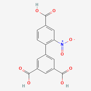 molecular formula C15H9NO8 B11927738 2'-Nitro-[1,1'-biphenyl]-3,4',5-tricarboxylic acid 