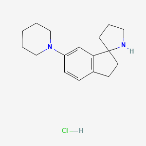 6-(Piperidin-1-yl)-2,3-dihydrospiro[indene-1,2-pyrrolidine] hydrochloride