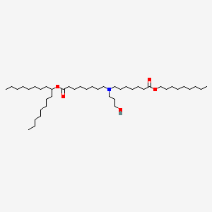 molecular formula C44H87NO5 B11927896 heptadecan-9-yl 8-[3-hydroxypropyl-(7-nonoxy-7-oxoheptyl)amino]octanoate 