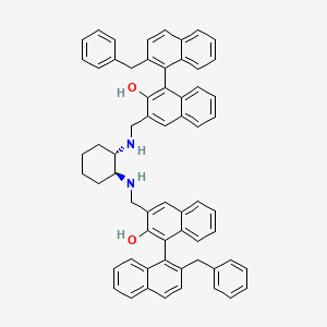 (1R,1''R)-3,3''-[[(1S,2S)-Cyclohexane-1,2-diylbis(azanediyl)]bis(methylene)]bis(2'-benzyl-[1,1'-binaphthalen]-2-ol)