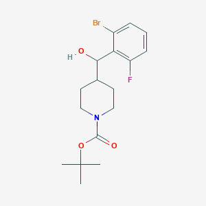 2-Bromo-6-fluoro-alpha-(1-Boc-4-piperidyl)benzyl Alcohol