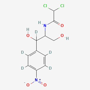 molecular formula C11H12Cl2N2O5 B11927907 DL-threo-Chloramphenicol-d5 