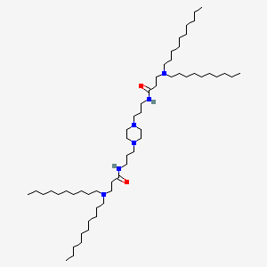 3-(didecylamino)-N-[3-[4-[3-[3-(didecylamino)propanoylamino]propyl]piperazin-1-yl]propyl]propanamide