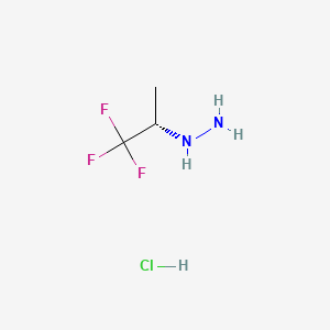 [(1S)-2,2,2-trifluoro-1-methyl-ethyl]hydrazine;hydrochloride