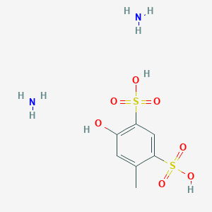 molecular formula C7H14N2O7S2 B11928040 5-Hydroxytoluene-2,4-disulphonic acid diammonium 