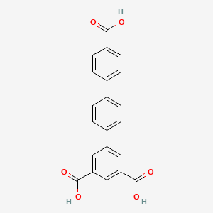 molecular formula C21H14O6 B11928060 5-[4-(4-carboxyphenyl)phenyl]benzene-1,3-dicarboxylic acid 