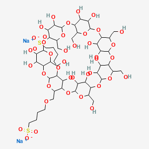 molecular formula C50H84Na2O41S2 B11928139 Sulfobutyl ether beta-cyclodextrin 