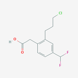 2-(3-Chloropropyl)-4-(difluoromethyl)phenylacetic acid