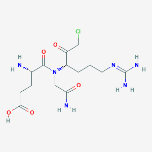 (S)-4-Amino-5-((2-amino-2-oxoethyl)((S)-1-chloro-6-guanidino-2-oxohexan-3-yl)amino)-5-oxopentanoicacid