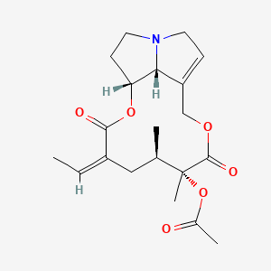 molecular formula C20H27NO6 B11928183 Senecionine acetate 