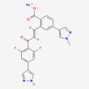 molecular formula C23H15F2N4NaO3 B1192820 Hoipin-8 