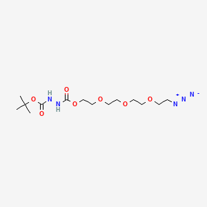 molecular formula C14H27N5O7 B11928286 Azido-PEG4-formylhydrazine-Boc 