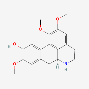 molecular formula C19H21NO4 B11928294 (+)-Norlirioferine 