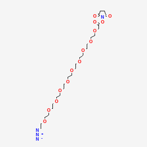 Azido-PEG10-CH2CO2-NHS